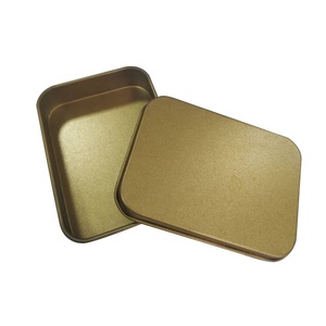 Size Optional Gift Packaging Sliver Gold Storage Metal Gold Mini Tin Box