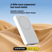Petit mini portable magnétique sans fil avec support d'affichage pliable 10000 Mah chargeur 22.5w Pd 20W batterie externe à charge rapide