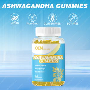 Sıcak satış OEM ashashandha Gummies 1500mg | Stres azaltmak, bağışıklık desteği, sakin ruh hali, enerji takviyesi - Product Image 4