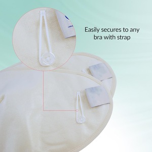 Almohadillas para el pecho lavables de algodón, tamaño pequeño y grande, blancas, transpirables, para el cuidado menstrual - Product Image 3