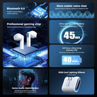 Headset Gaming HTC NE49 AI Translator Earphone BT6.0 Peredam Kebisingan TWS Earbuds dengan Mikrofon Daya Tahan Lama 134 Bahasa