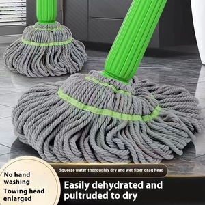 Trong Kho Giao Hàng Nhanh Chóng Nhà Bếp Phòng Tắm Sợi Nhỏ Có Thể Giặt Lau Dài Xử Lý Twist Làm Sạch Sàn Tự-Wringing Nước Lau Lau - Product Image 4