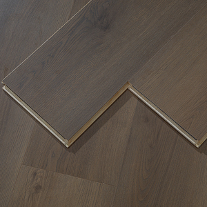 Modern Industrial European 3-Layer Hybrid Engineered Flooring <b>Brushed</b> UV Coating <b>Smooth</b> Finish Easy Click Indoor Use Living Room - Product Image 3
