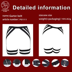 Lingerie JINZHU avec porte-<span class=keywords><strong>jarretelles</strong></span>, corset, ceinture sexy, découpes, bondage et pantalon de maintien des fesses. - Product Image 4