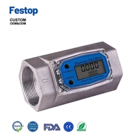Hoge precisie aluminiumlegering elektronische turbine-stroommeter draagbare industriële diesel vloeibare olie sensor
