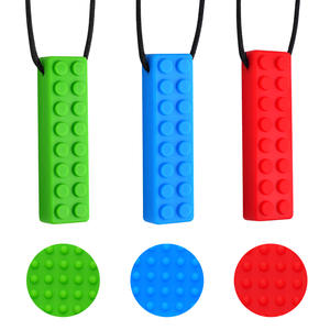 Blocs de Construction en Silicone Créatif pour Enfant, Jouet de <span class=keywords><strong>Palais</strong></span> Sensoriel, Bâton de Dentition, Collier à Mâcher pour Enfants Autistes - Product Image 5