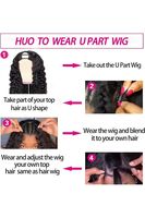 Perruques brésiliennes U-Part en cheveux humains vierges Remy, Lace Body Wave pour femmes noires, sans colle, sans couture, couleur naturelle, pour débutantes