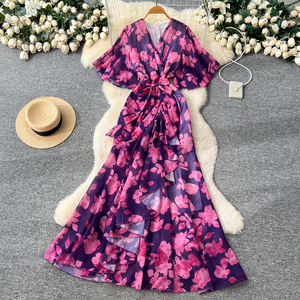 Buy In Bulk Roman Chiffon Dresses Chiffon With Ruffles | Alibaba.com