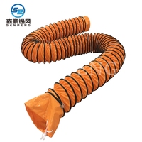 200mm 10m Portable HVAC Conduit PVC Corde Réglable Système HVAC Tuyau de Ventilation de Chauffage Isolé