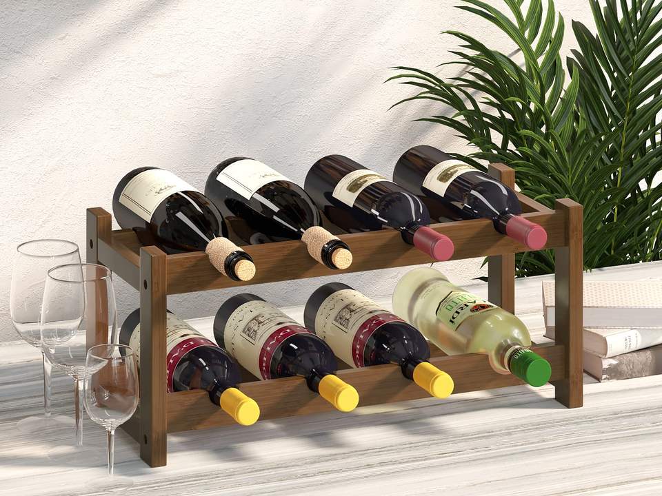 Wooden Wine Bottle Rack Display Wine Bottle Holder Wine Rack ...