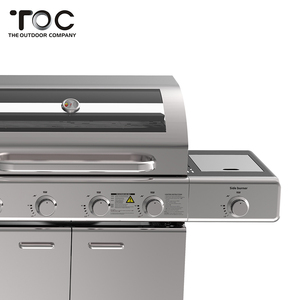 Cocina Profesional Comercial Grande de Carbón para Exteriores, de Acero Inoxidable, Estilo Americano, Modelo T8384, Cocina 01 para Exteriores - Product Image 3