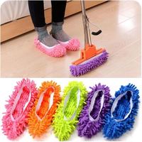 Chaussons en microfibre unisexes, chaussons de maison, nettoyage des sols, serpillière pour les pieds, outil de nettoyage de la poussière des sols, chaussons pour hommes et femmes