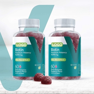 Giá nhà máy <span class=keywords><strong>2025</strong></span> không biến đổi gen Biotin chăm sóc da Gummies Vitamin da và vitamin C tăng trưởng tóc Gummies - Product Image 5