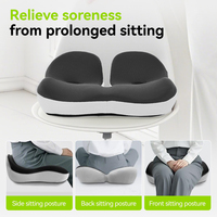 Siège ergonomique en mousse à mémoire de forme Coussin de siège de secours Siège confortable universel toutes saisons pour coussin de chaise
