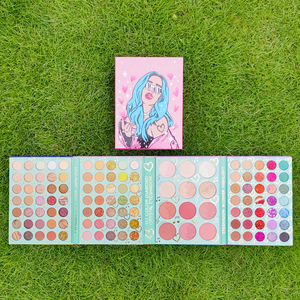 Palette de fards à paupières Carol G 117 couleurs en gros, palette de livre de maquillage, palette Selena à haute teneur en pigments - Product Image 3