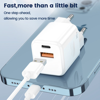 Pengisi Daya USB-C Slim Gan 30W Colokan EU Pengisian Cepat QC3.0 Adaptor Daya Listrik untuk Jam Tangan & untuk 17 Pro Max Bersertifikasi CE