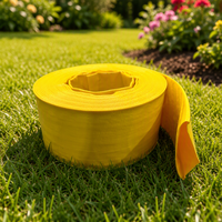 Tuyau plat flexible en PVC de 3 pouces à 4 barres, haute pression, durable, léger, pour le refoulement d'eau, idéal pour l'irrigation agricole