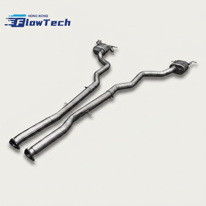 High Flow Performance Stainless Steel Catback Exhaust System for Bentley Continental 4.0T V8 with Valved Muffler - Product Image 4