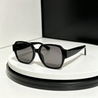 Lunettes de soleil polarisées carrées classiques vintage, monture épaisse en acétate, légères, protection UV400, vente en gros d'usine, unisexe