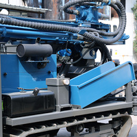 Foreuse pneumatique DTH portable 180M sur roues, agile et mobile, pour l'exploration géologique rapide des roches et le forage de puits d'eau