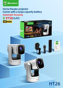 โปรเจคเตอร์อัจฉริยะรุ่นใหม่ HT26 HD, ระบบปฏิบัติการ Android 11.0, ความสว่างสูง 200ANSI, รองรับความละเอียด 4K, WiFi ไร้สาย สำหรับดูหนังที่บ้านและนอกบ้าน - Product Image 2
