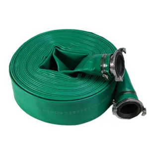 Tưới tiêu nông nghiệp dày vật liệu PVC chống ăn mòn 6 inch layflat Hose màu xanh nước xả Ống 8 10inch 20inch