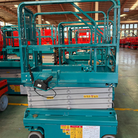 Plateforme élévatrice à ciseaux électrique autopropulsée, hauteur 10 m, équipement de travail en hauteur électrique, 320 kg, pneus non marquants