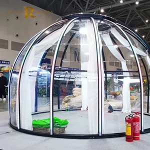 Maison extérieure de luxe village été hiver igloo minuscule prêt à vivre résidentiel <span class=keywords><strong>logement</strong></span> modulaire une maison à ossature igloo maison - Product Image 1