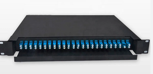 Sợi quang Patch Panel 1U 12-24 sợi (LC/SC/ST/FC) Rack <span class=keywords><strong>mount</strong></span> bao vây trượt ngăn kéo ODF cho trung tâm dữ liệu - Product Image 2
