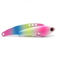 Hohe Quality13-30g18g 25g Big Gram Heavy Metal Blade VIB Angeln Vib Köder Harter Köder mit Feder Blut Slot Haken für das Seefischen