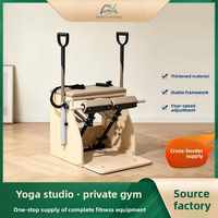 Silla de Pilates de Madera de Arce con Logotipo Personalizado OEM para Estudio de Yoga y Pilates y Suministro de Accesorios de Fitness