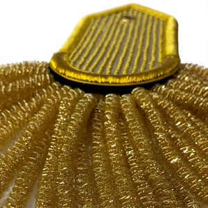 Frange brodée sur mesure de haute qualité réutilisable pour uniforme, style classique, en tissu toile, avec épingle de sûreté, pour promotion et application - Product Image 4