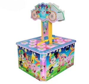 Machine de <span class=keywords><strong>jeu</strong></span> Whack-a-Mole double pour enfants, à monnayeur, avec armoire en plastique, détection de mouvement et lumières clignotantes - Product Image 1