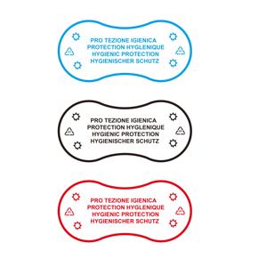 Custom Transparent Swimwear Eco Friendly Biodegradable Paper Hygiene Stickers - Product Image 3