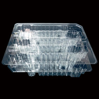 Plateau d'emballage en PVC transparent carré jetable MINXING pour pièces de téléphones portables et d'appareils photo - Plateau personnalisable