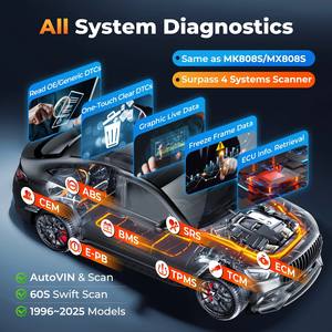 Nouveau produit Mise à jour gratuite à vie pour Scanner Maxidiag MD906 Pro Outil de diagnostic OBDII 11 Réinitialisation du <span class=keywords><strong>code</strong></span> Lecteur X3 Universel - Product Image 4