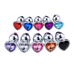 Quaige argento dorato in metallo inossidabile anale Plug a forma di cuore masturbatore anale per donna uomo coppia <span class=keywords><strong>stimolatore</strong></span> <span class=keywords><strong>della</strong></span> <span class=keywords><strong>prostata</strong></span> - Product Image 3