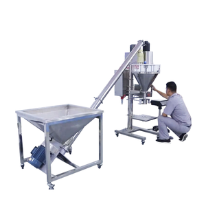 Máquina automática de llenado de harina en polvo de 1kg, 2kg, 5kg, tipo tornillo sin fin con bomba, componente central para envasado de alimentos. - Product Image 1