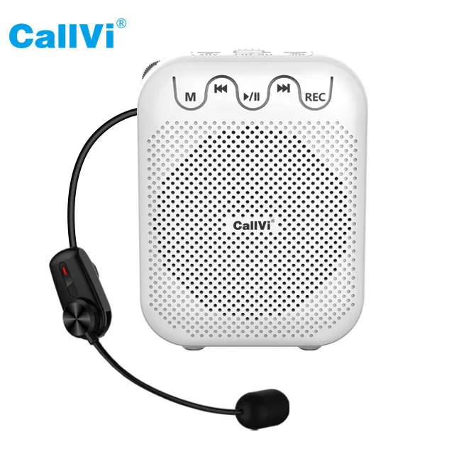 Callvi חדש V-727 נייד מיני UHF אלחוטי קול מגבר עם אוזניות מיקרופון