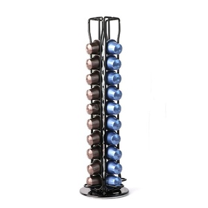 Espositore Girevole per Capsule Nespresso in Filo Metallico, Porta Capsule da 40 Posti per Caffè - Product Image 1