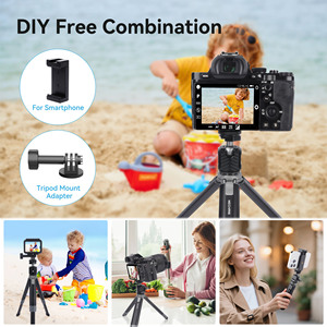 Mechrig portatile Mini treppiede Desktop 360 ° regolabile testa a sfera <span class=keywords><strong>porta</strong></span> cellulare e Kit doppia scarpa fredda - Product Image 4