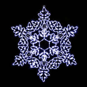 Arco in acciaio e PVC con 360 LED bianchi freddi H. 85CM - Product Image 1