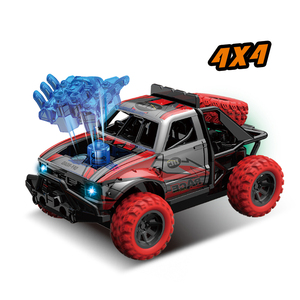 Modèle de voiture miniature 1:36 4x4 4WD avec éjection de la capote avant, lumière et musique, voiture en alliage métallique à tirer en arrière, tout-terrain pour enfants - Product Image 1