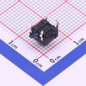 TS-1095-A5B2-D1 Tactile Switch Through hole-4P,6x6mm Switch Single Pole Single Throw Round Button 1.8N Through Hole - Product Image 2