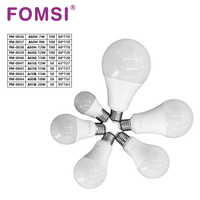 Bombillas LED FOMSI de Alta Calidad A60 7W 9W 12W 15W 18W 20W, Bombilla Globo AC 165-265V, Espectro Completo, Venta al por Mayor de Fábrica