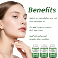 Gummies de chlorophylle à marque privée OEM – Complément alimentaire naturel à base de plantes pour l'éclat de la peau des adultes, bienfaits antioxydants quotidiens