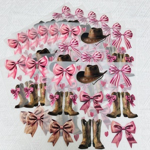 Transferts DTF personnalisés pour chemises Western <span class=keywords><strong>Cowboy</strong></span> Design vente en gros d'autocollants beau nœud papillon autocollant pour T-shirt, motifs élégants - Product Image 2