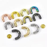 Accessoires de quincaillerie pour bagages KY552 : Boucle de chaîne pour sacs à main en alliage de zinc, robuste, tendance et de haute qualité, avec vis à pont arqué
