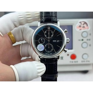 Montre de plongée automatique mécanique de style designer haut de gamme avec affichage de la date, bracelet en cuir de veau, étanche, lumineuse, boîtier en acier inoxydable - Product Image 6