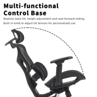 Chaise ergonomique ZOTER moderne à dossier haut entièrement en mesh, appui-tête réglable, soutien lombaire, accoudoirs 4D réglables pour la maison, l'école, l'hôtel